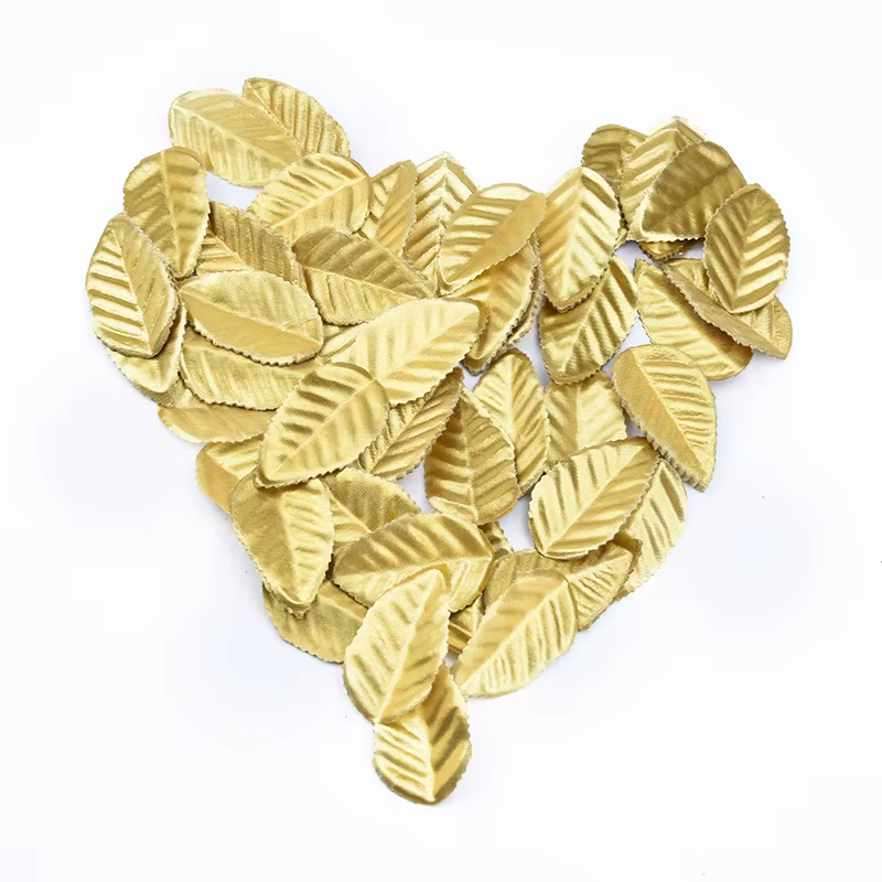 Injtrash-Plantes Artificielles en Feuilles d'Or