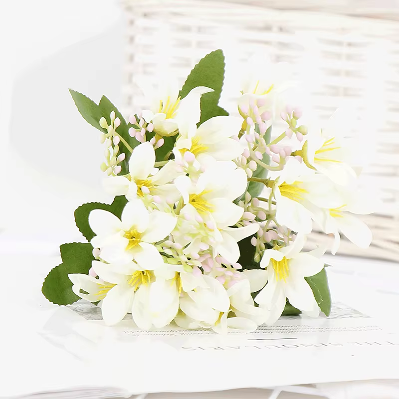 18 fleurs de lys artificiels en soie