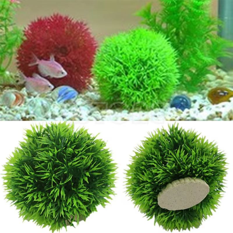 Dia. Décoration de plantes d'aquarium 8cm