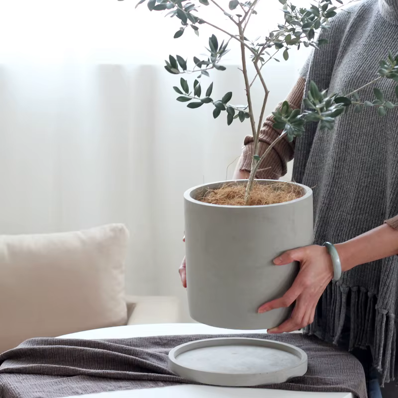 Moule pour jardin en béton pot de fleur