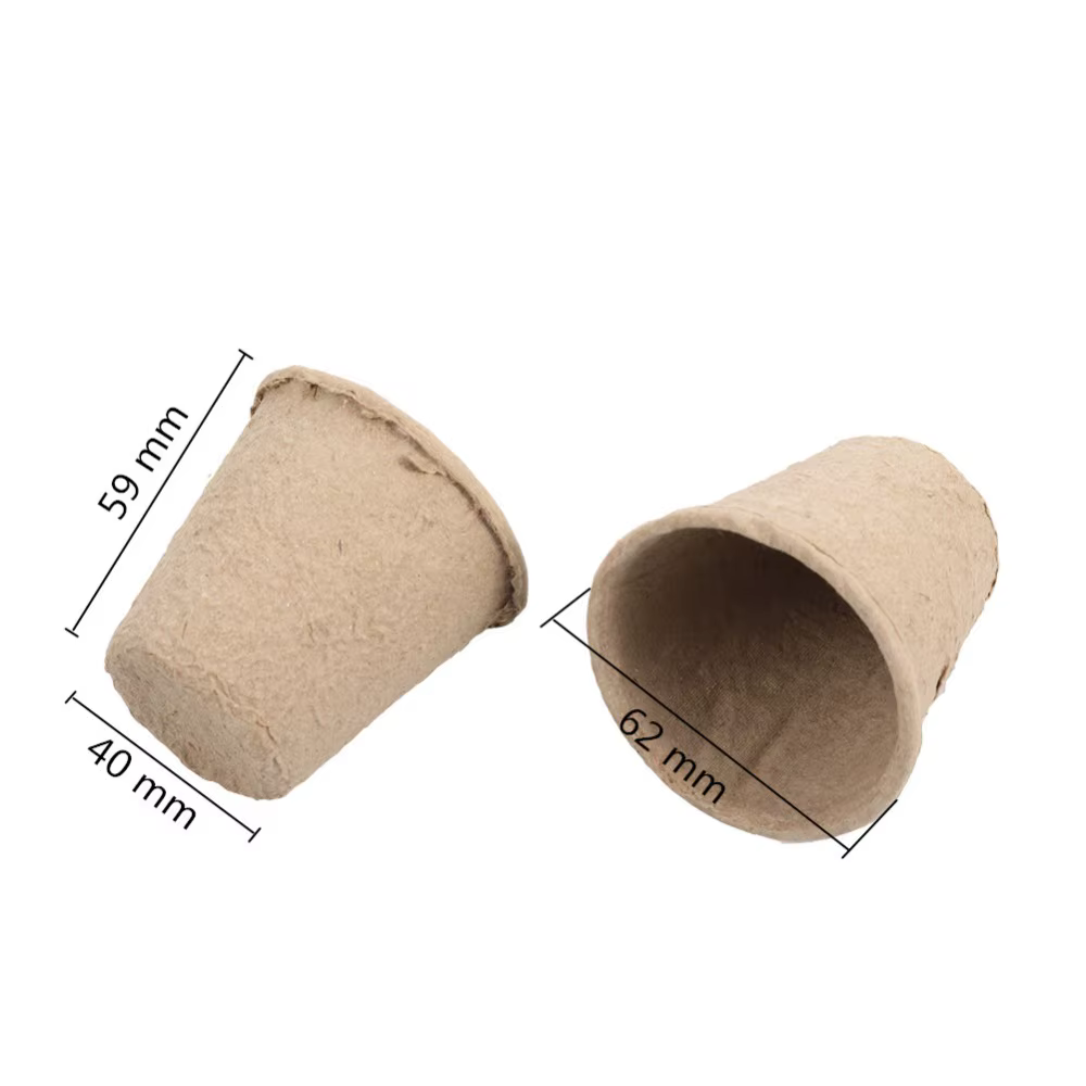 Pots ronds de tourbe de jardin