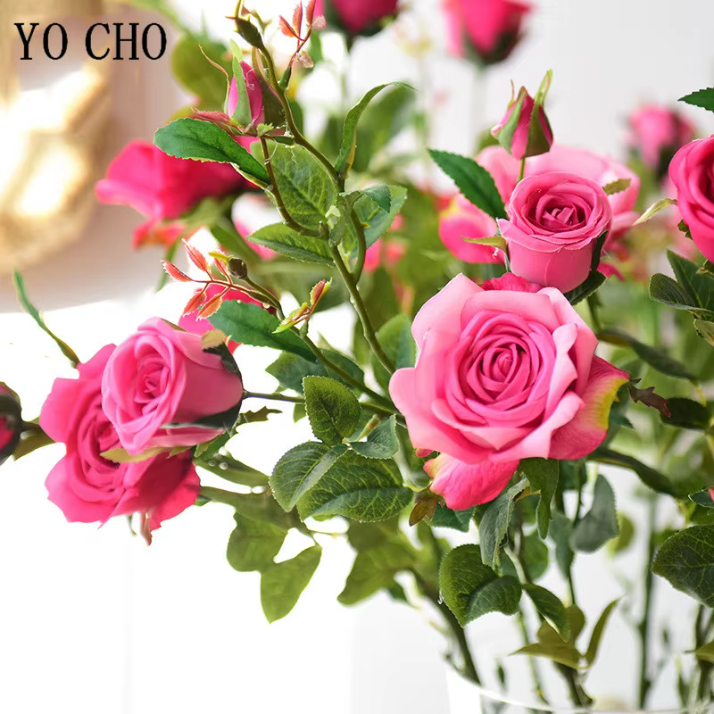 Fleurs artificielles en soie YO CHO