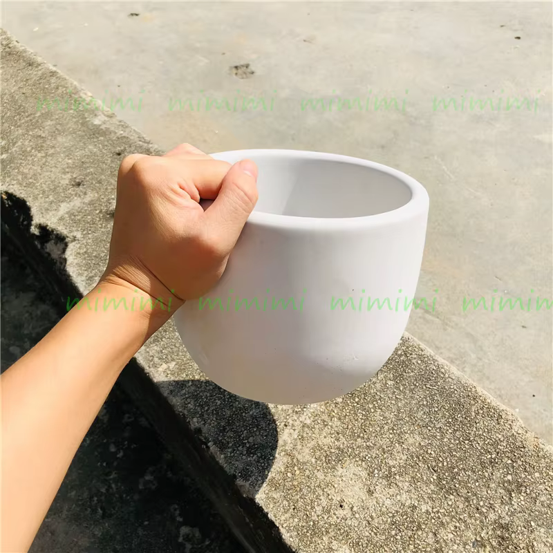 Moule rond en silicone pour pot de fleur en béton, grand moule en ciment, 15cm