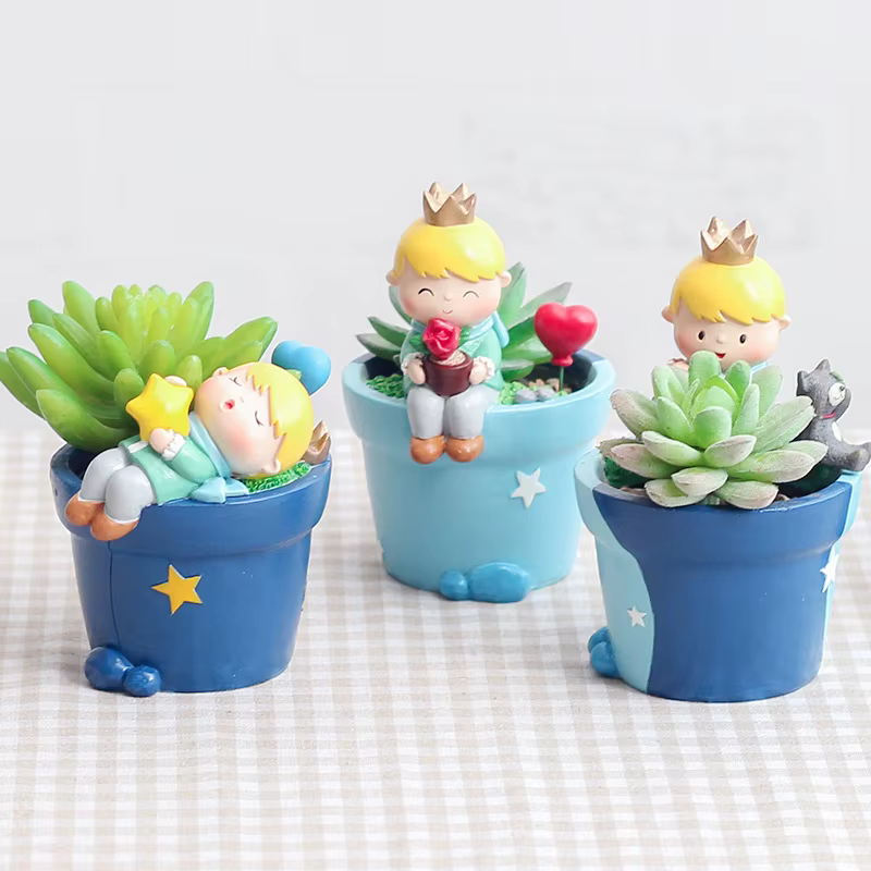 Jardinière Prince Kid pour plantes succulentes Cactus