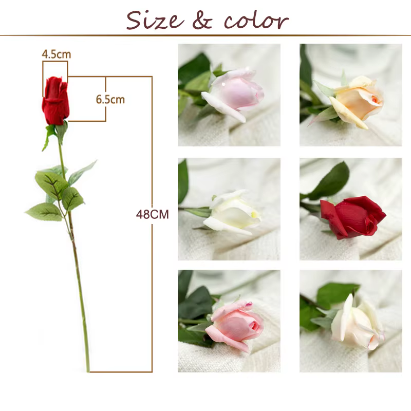 Roses artificielles en Latex