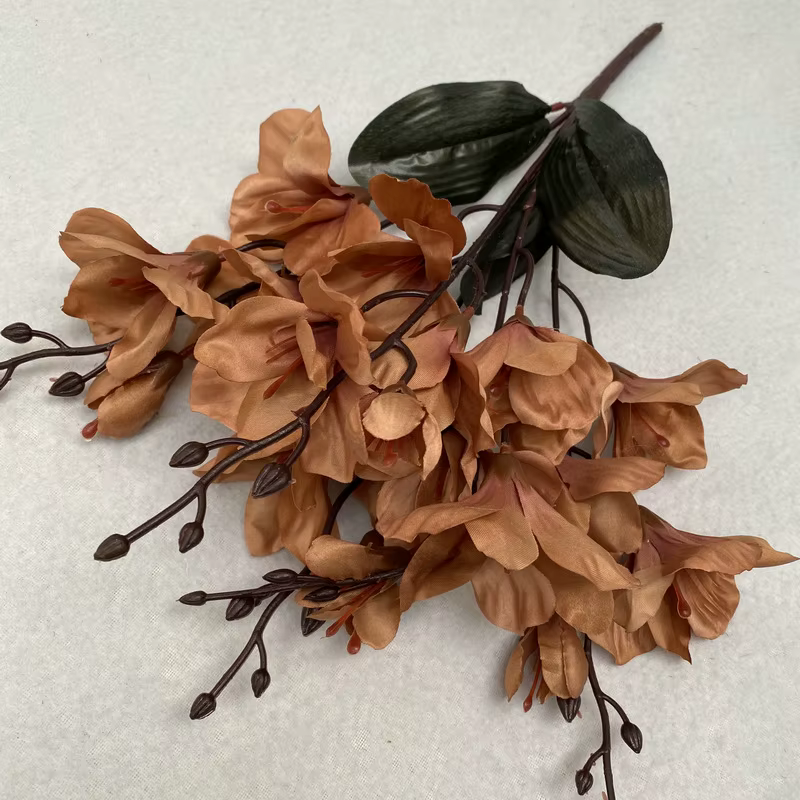Bundle de fleurs artificielles de magnolia d'automne