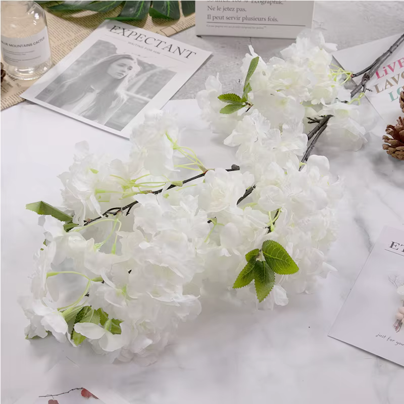 Fleur de cerisier artificielle rose blanc
