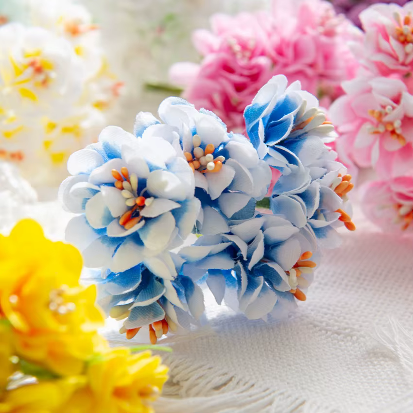 Bouquet de fleurs artificielles en soie