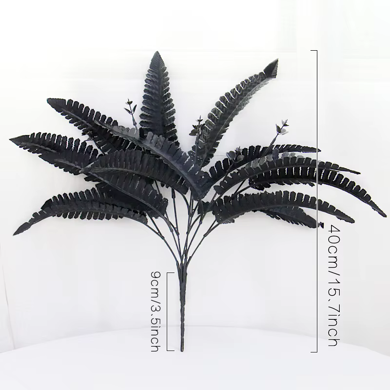 Herbe persane noire, plantes à fleurs artificielles