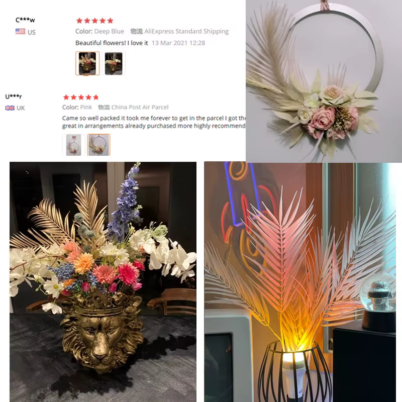 3 Branche de fleur artificielle de 92cm pour la décoration de la maison