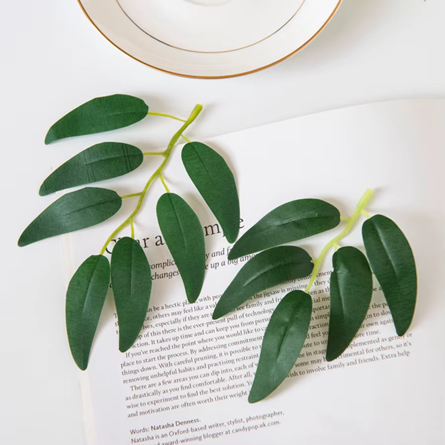 Plante artificielle en soie verte