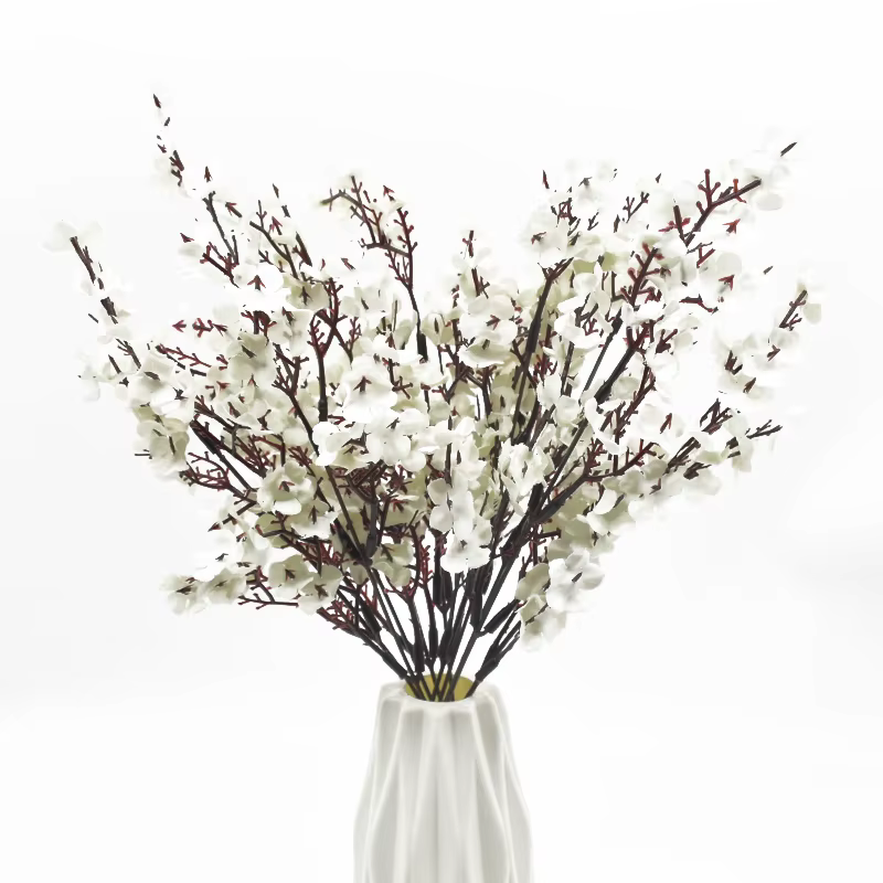 Fleurs artificielles gypsophile en soie rose