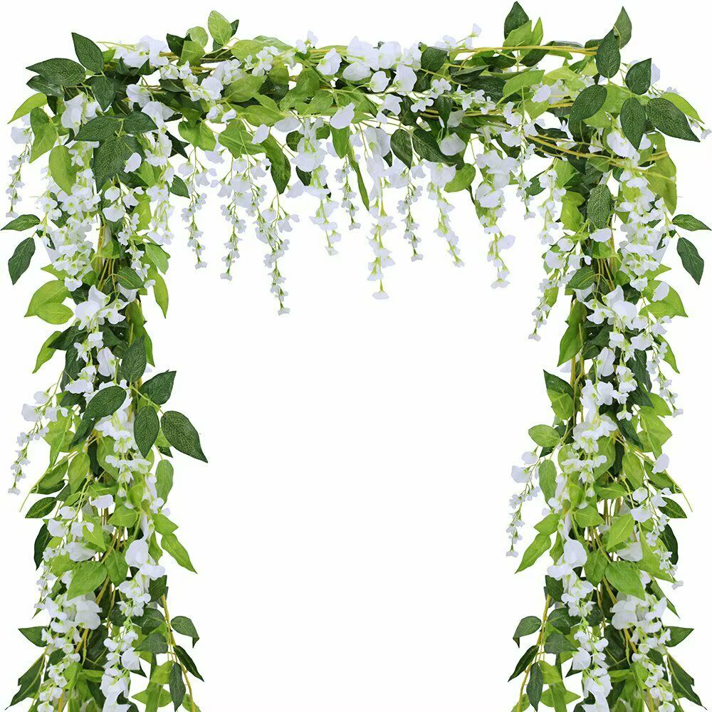 Guirlande de Glycine Artificielle pour Extérieur de Maison