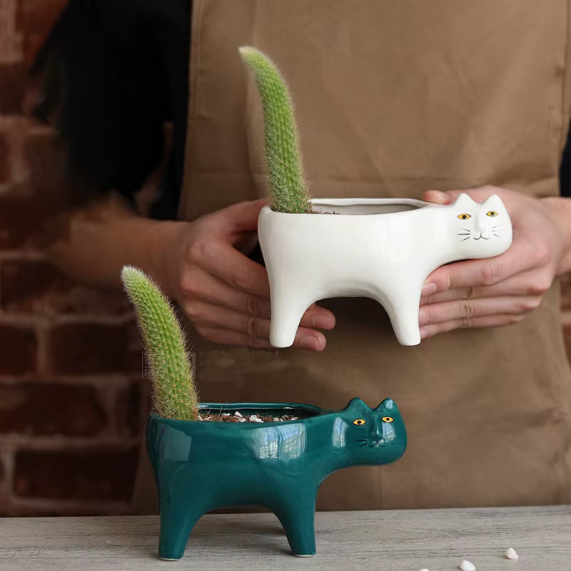 Pot de fleur de jardin en céramique