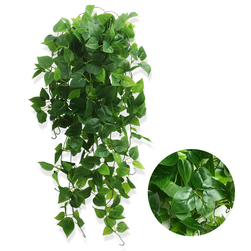 10 pièces plantes suspendues artificielles faux Scindapsus lierre feuilles de vigne mur maison chambre Patio intérieur extérieur décor 1 M/39 pouces en gros XB