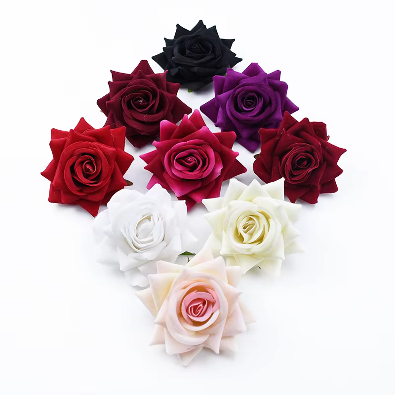 5/10 pièces fleurs artificielles pas cher bricolage cadeaux de saint valentin boîte à bonbons Scrapbook pour mur de mariage décorations de noël pour la maison