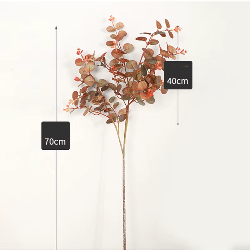 Feuille d'eucalyptus de style d'automne