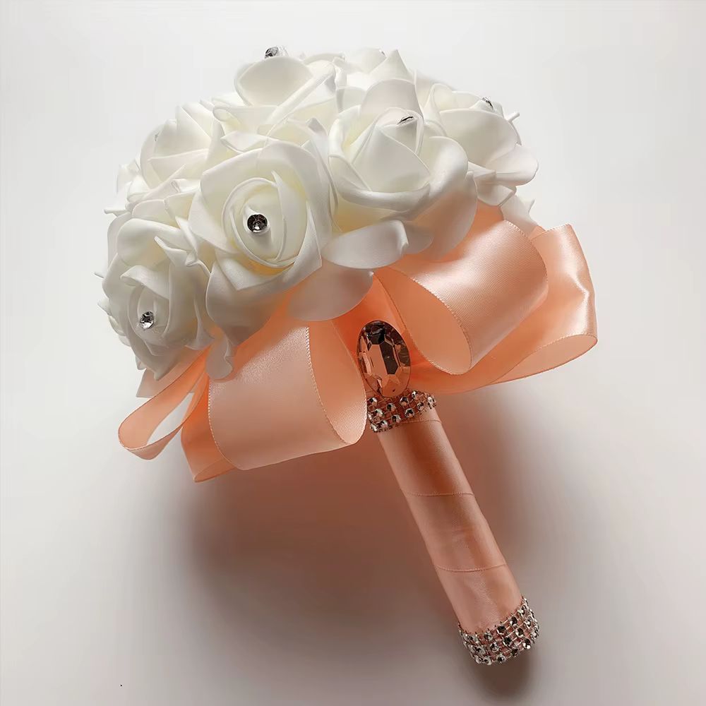Bouquet de Fleurs Artificielles pour Patients et Demoiselles d'Honneur, Accessoires de Mariage, 12 Couleurs