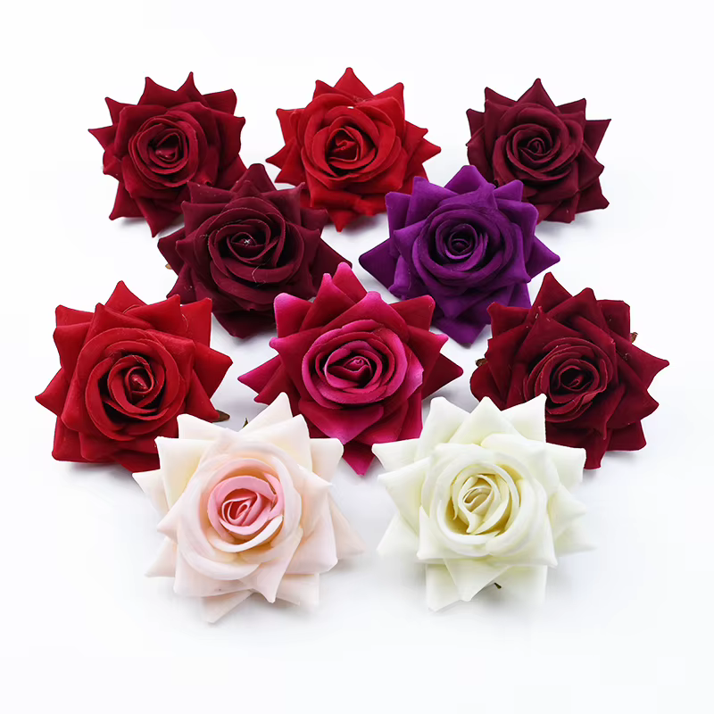 5/10 pièces fleurs artificielles pas cher bricolage cadeaux de saint valentin boîte à bonbons Scrapbook pour mur de mariage décorations de noël pour la maison