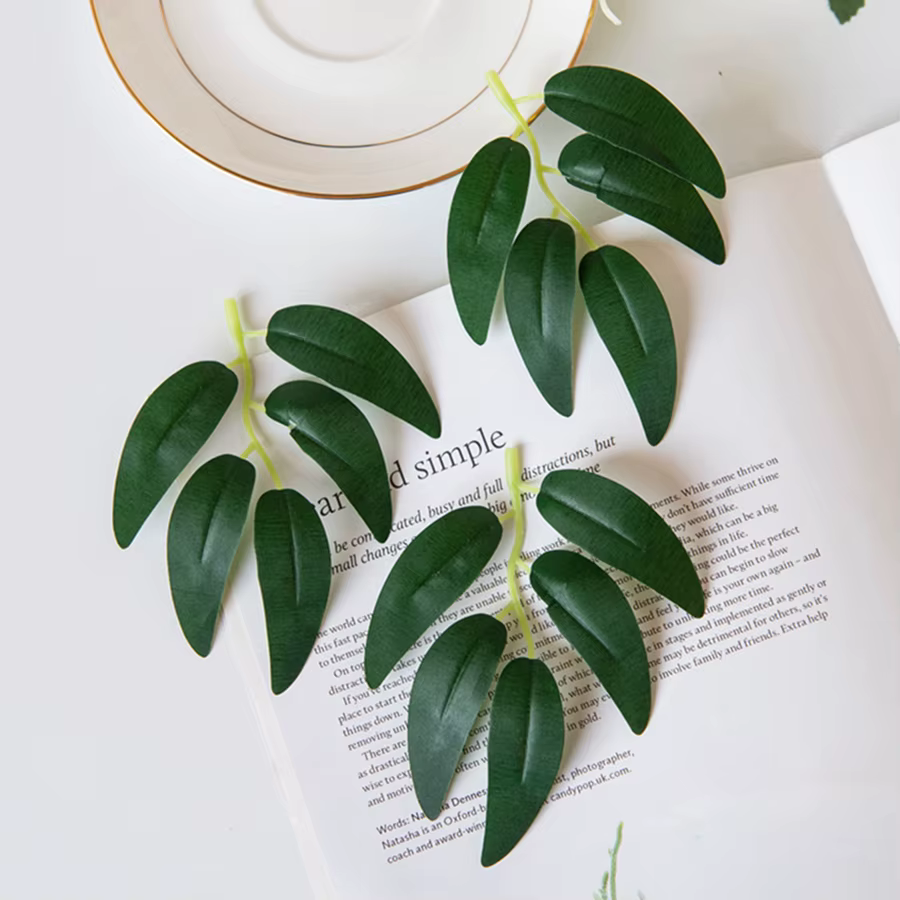 Plante artificielle en soie verte