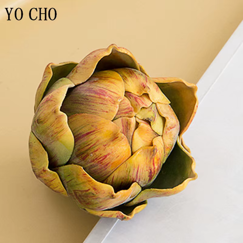 YO CHO Artichaut artificiel plante en plastique fruits