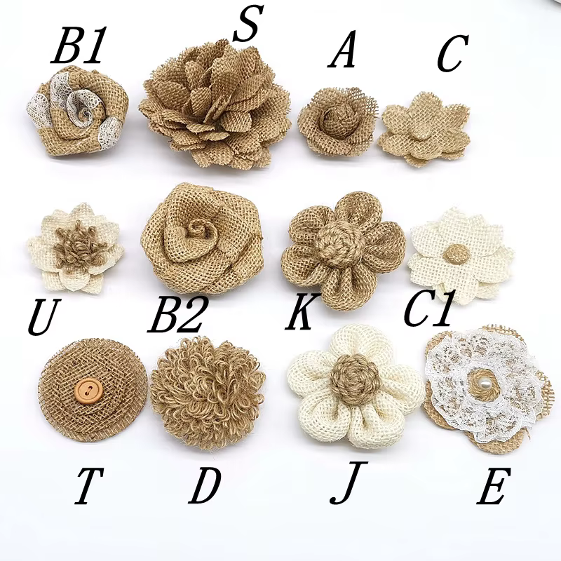 Ruban de Toile de Jute Naturelle pour Décoration de Mariage et de Noël, Fleurs, Chapeau, Accessoires, Festival, ix, Artisanat, DIY