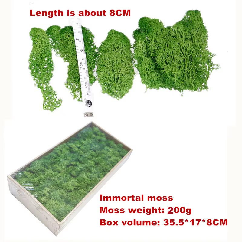 Mousse naturelle verte plante artificielle 200g