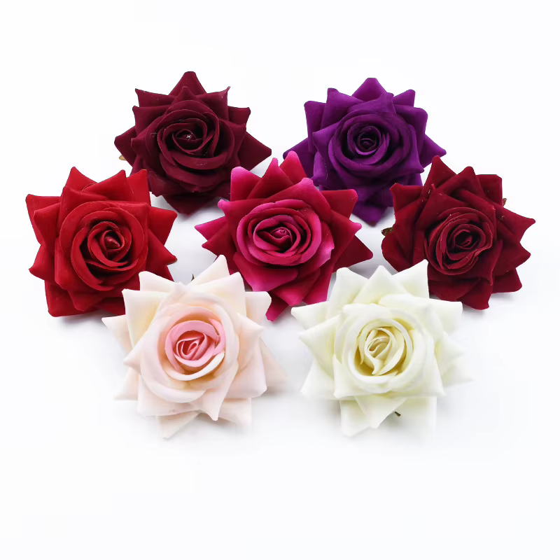 5/10 pièces fleurs artificielles pas cher bricolage cadeaux de saint valentin boîte à bonbons Scrapbook pour mur de mariage décorations de noël pour la maison