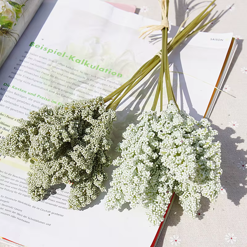 6 pièces/lot PE lavande pas cher fleur artificielle en gros plante décoration murale Bouquet matériel manuel bricolage Vases pour la maison