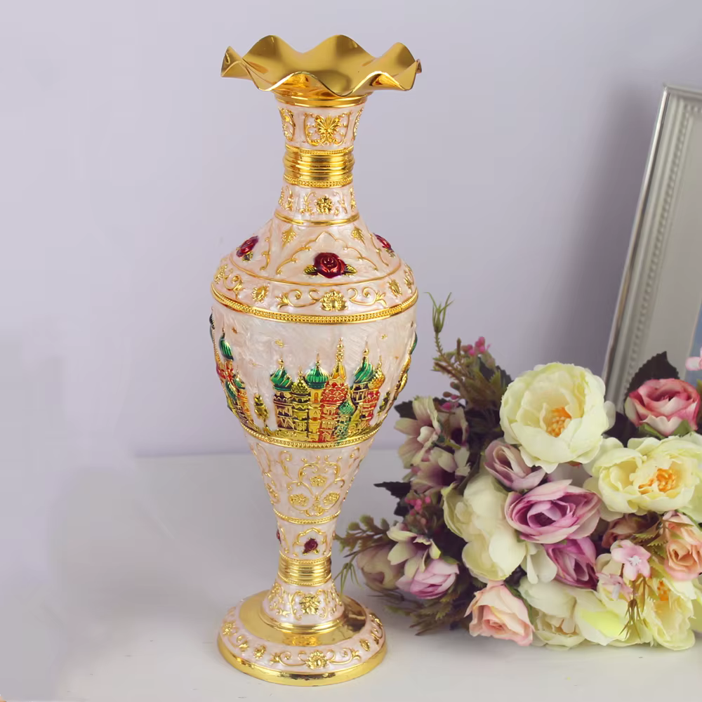 Vase en Métal pour Fleurs