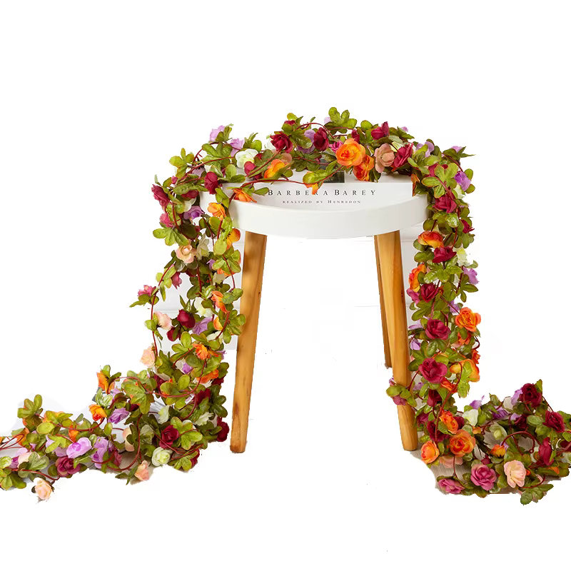 Guirlande de roses artificielles pour scène