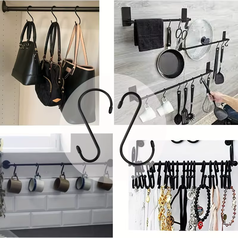 Crochets en S robustes pour suspendre des pots de cuisine