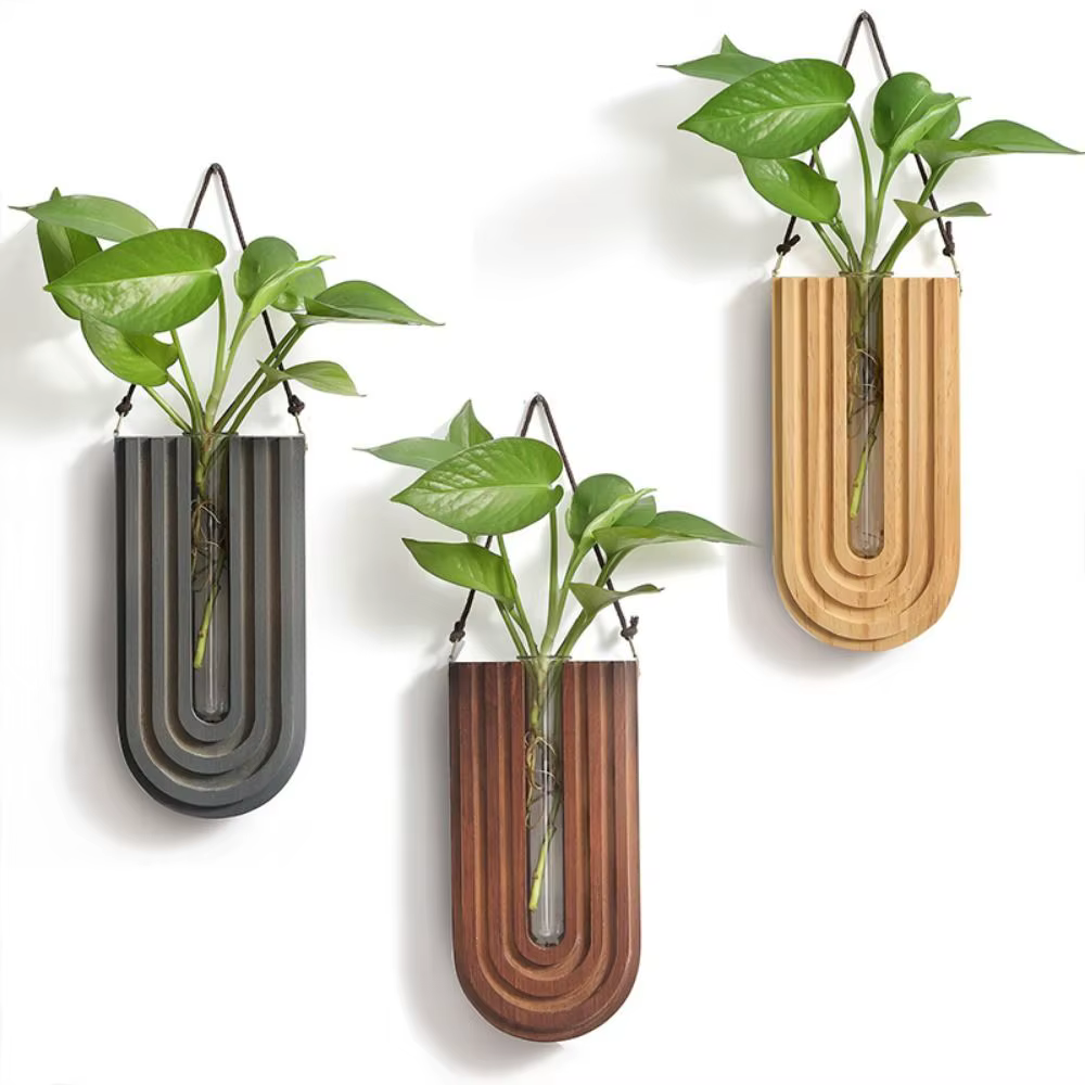 Vase hydroponique mural polyvalent