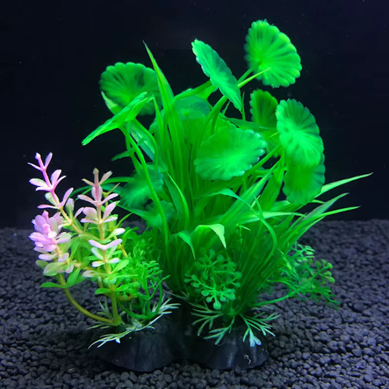 Plantes artificielles de décoration d'aquarium