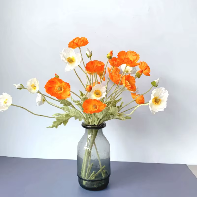 InjFlowers-Faux coquelicot Élà longue tige