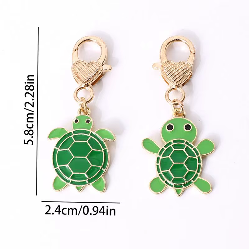 Porte-clés tortue, pendentif océan mignon pour breloques de sac, bijoux unisexe, accessoire de porte-clés de voiture, cadeau