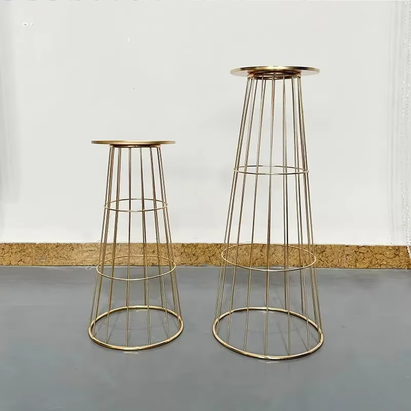 Vases en métal en forme de trompette (5/10 pièces) pour centre de table de mariage, vases à fleurs pour événements, accessoires décoratifs pour la maison