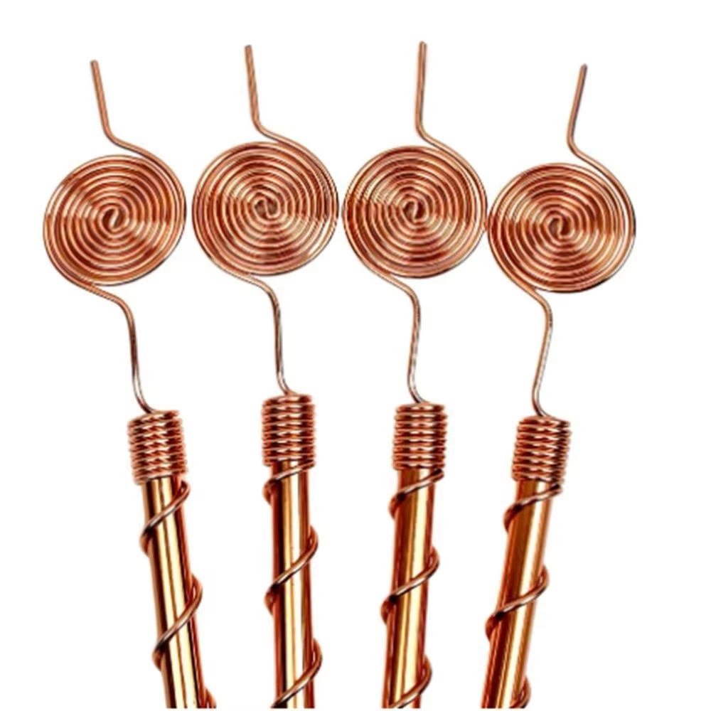 Piquets de jardin en spirale pour électroculture