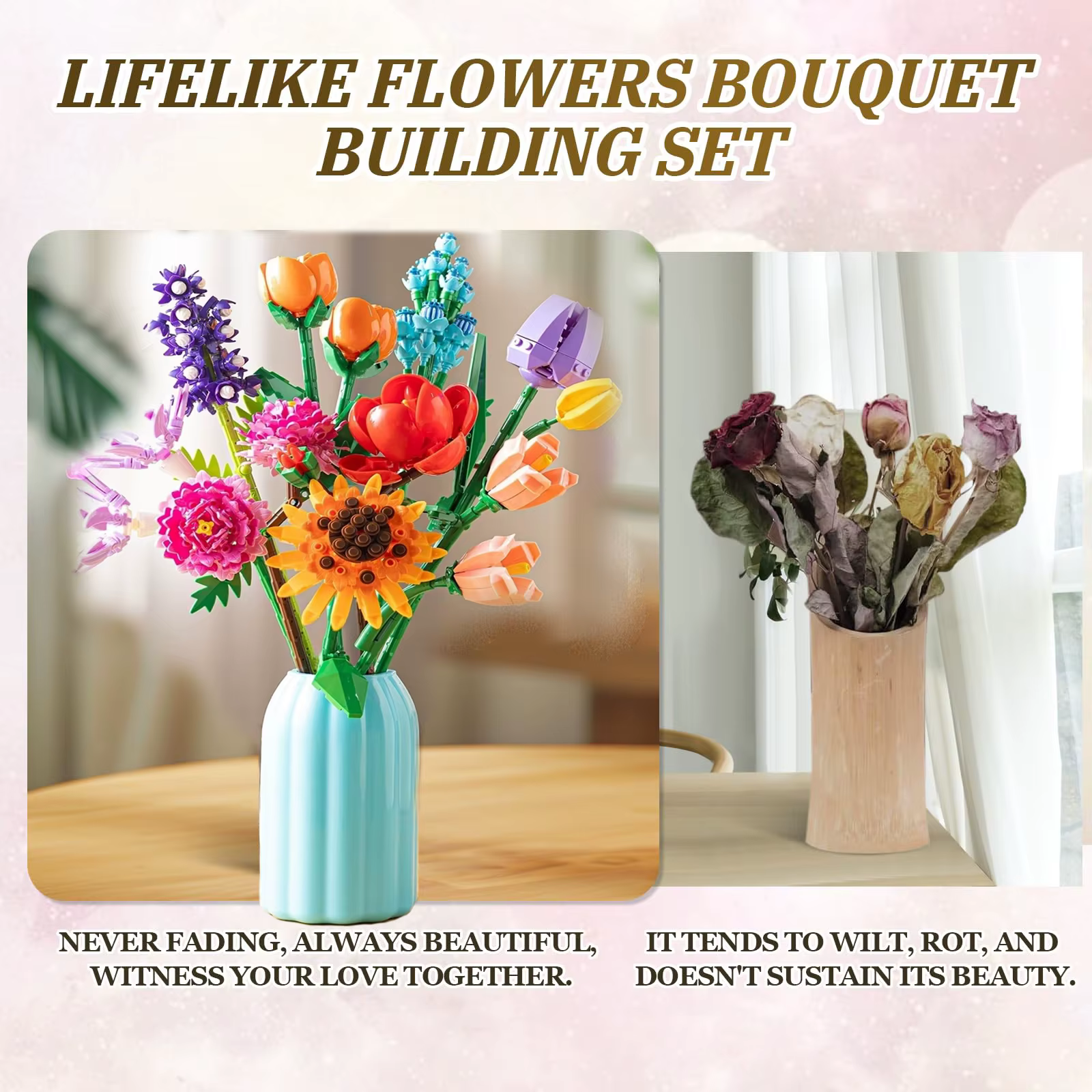 Blocs de construction de fleurs artificielles