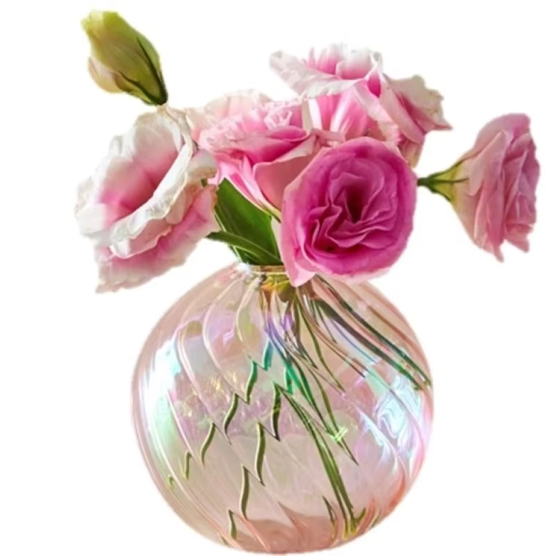 Vases boule irisés pour la décoration intérieure