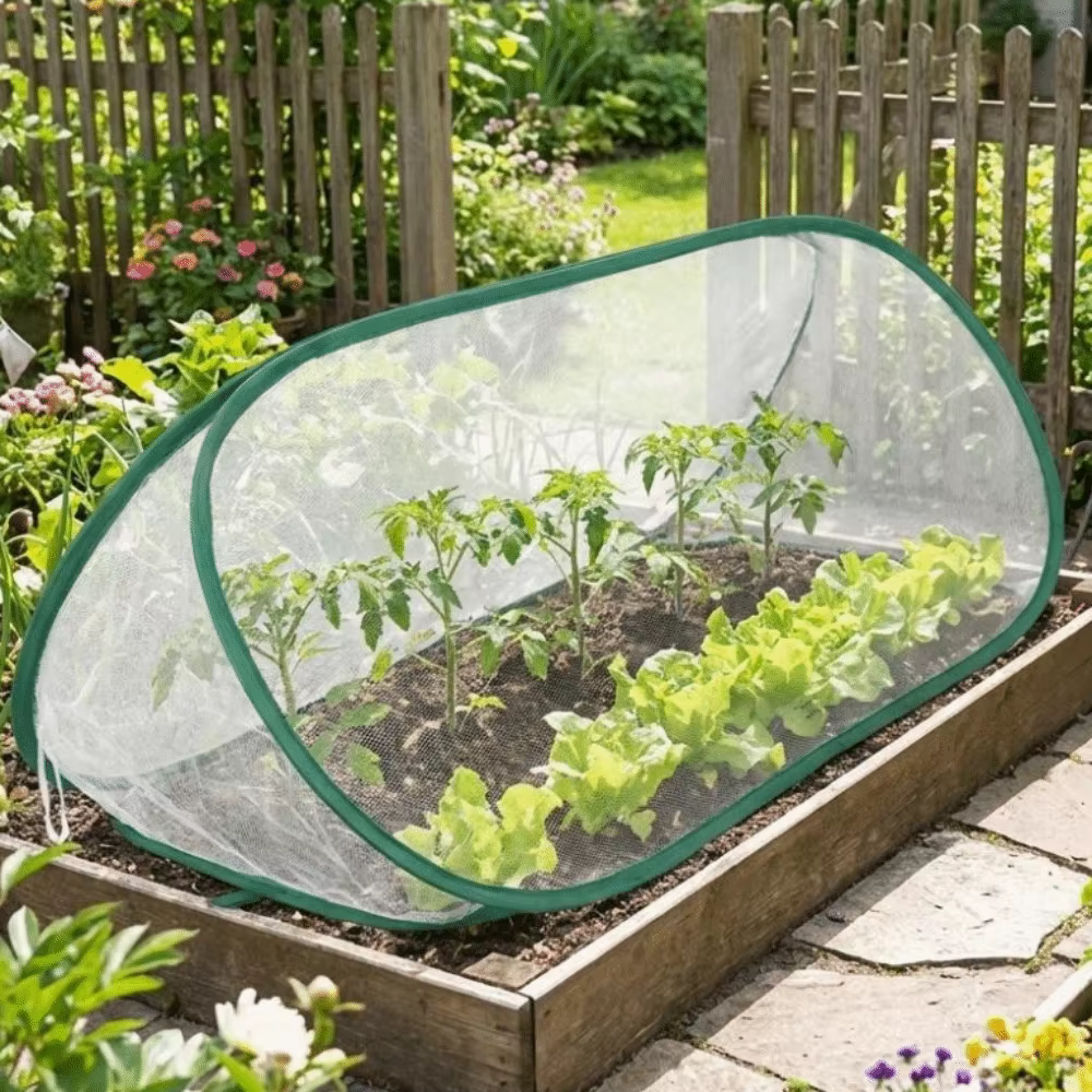 Filet de protection pliable pour plantes