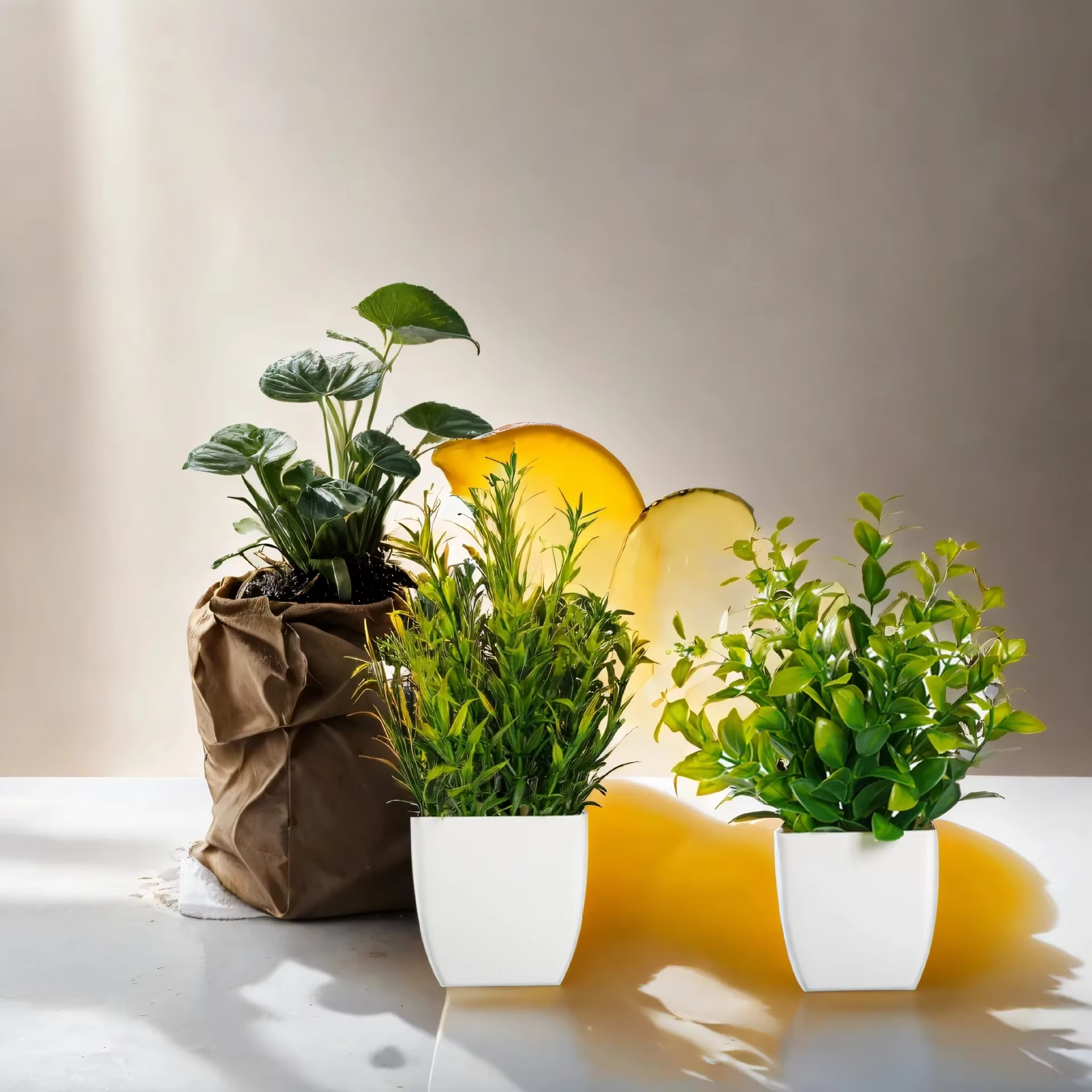 Plante artificielle arbre rebord de fenêtre Table de bureau décoration