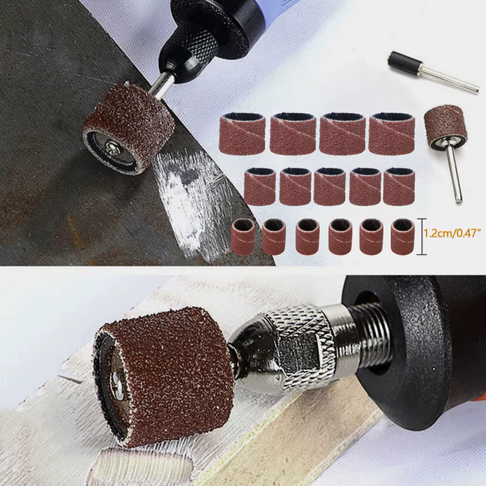 Ensemble d'accessoires pour outils rotatifs pour perceuses électriques, Compatible avec Dremel, comprend le meulage, le polissage, les mini lames de scie et