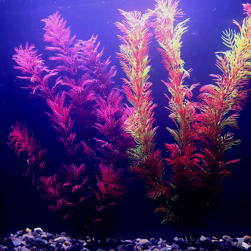 Plantes d'aquarium artificielles sous-marines multiples