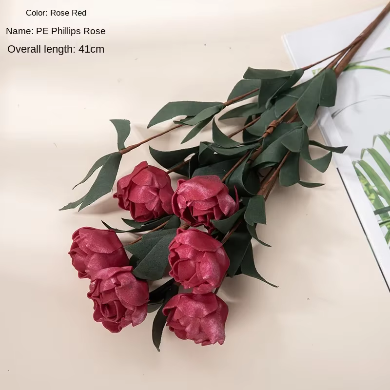 41 cm fleur artificielle Philly Rose PE mariage décoration de la maison