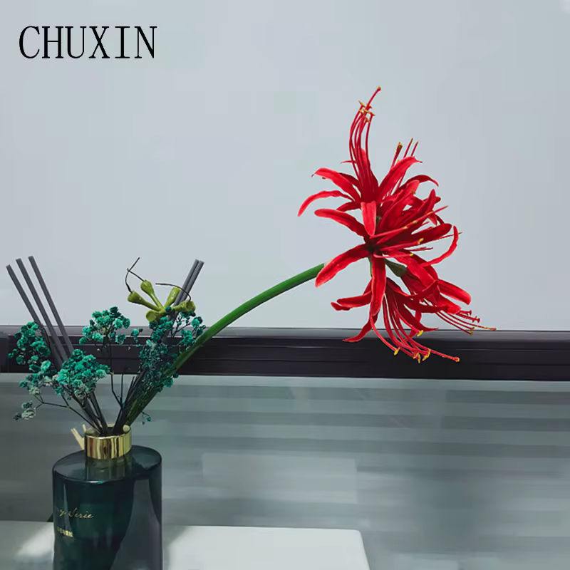 Branche de fleur de Higan en soie