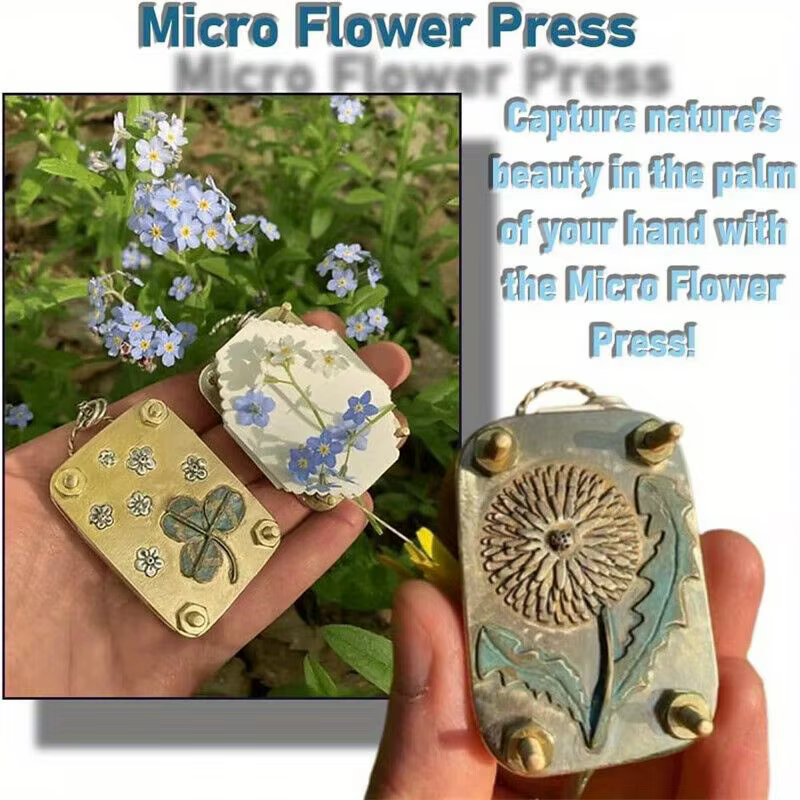 Kit de pressage de micro-fleurs pour la préservation des plantes