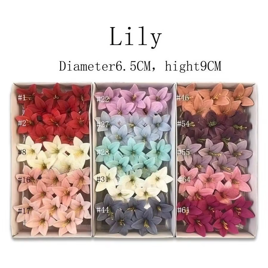 Bouquet de fleurs de lys artificielles parfumées