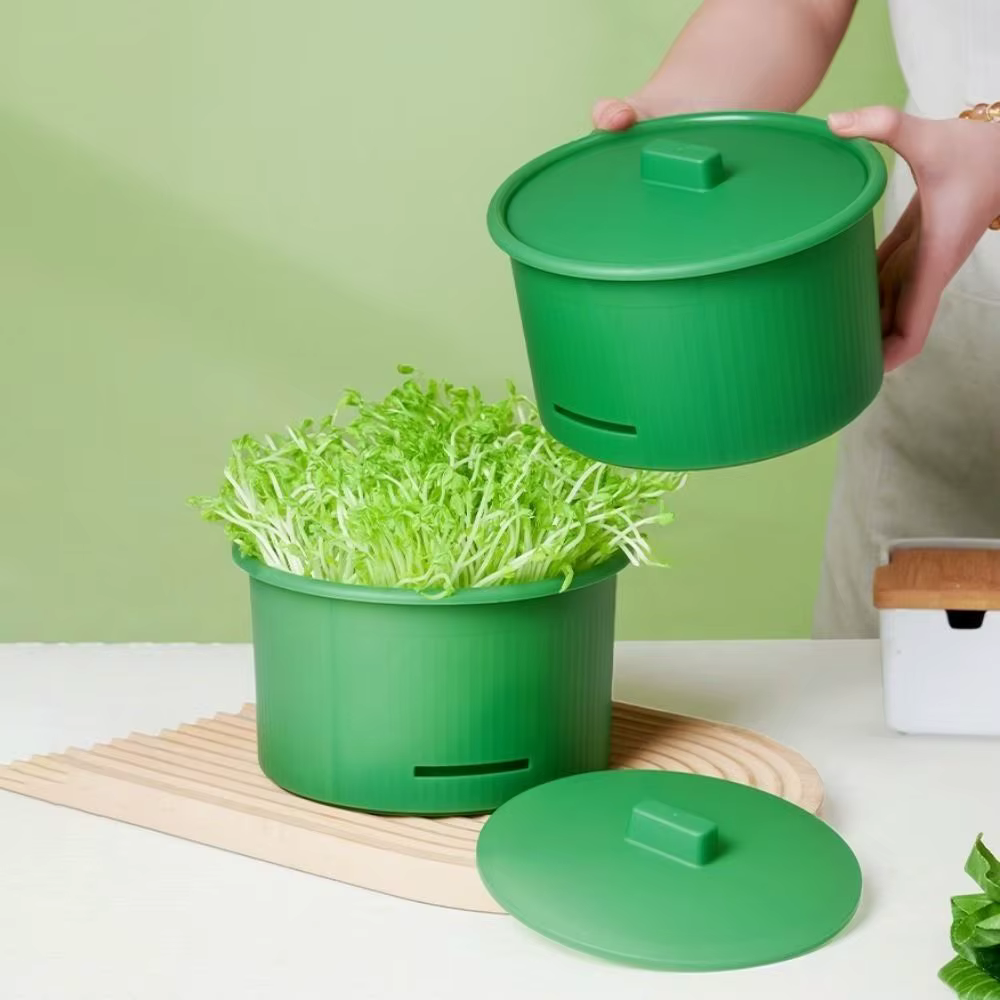 Pots de pépinière en plastique pour germes de haricots