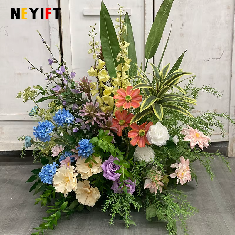 Monet série jardin Arrangement floral décoration de mariage plancher